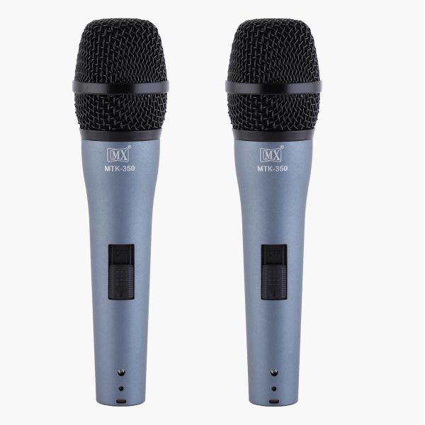 MX Vocal Dynamic Wired Microphone for Vocal & Speech Purposed (Pack of-2 Pcs)