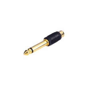 MX 6.35 mm P-38 gold plated mono male RCA female connector