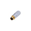 MX 6 PIN MINI DIN male connector metal solder type(Gold Plated)