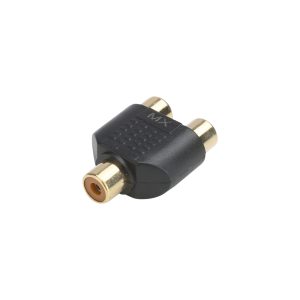 MX RCA female to 2 RCA female socket adaptor (Gold Plated)