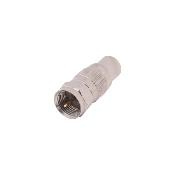 'F' plug male to RCA female socket connector (PIN GOLD PLATED)