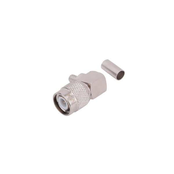 UHF Mini Male Connector Crimping Type Right Angle For RG-58U Cable