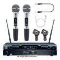 MX UHF WIRELESS MICROPHONE SYSTEM WITH 2 HANDHELD MICS (FIXED FREQUENCY) for Party, Wedding Host,Business Meeting & Multi-Purpose