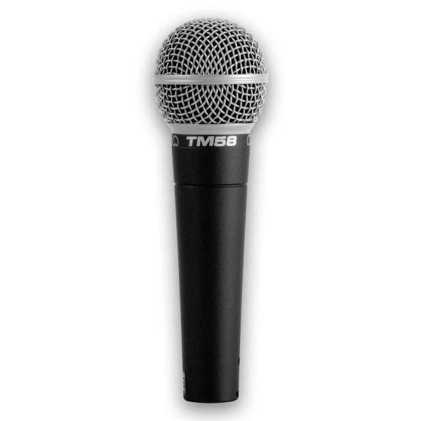 Superlux Dynamic Vocal Microphone for Speaker, Wired Handheld Mic (Cable Not Included) Black (TM58)