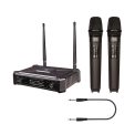 MX UHF Wireless Microphone system with Two Handheld mics - Fixed Frequency - Dual Wireless microphone system