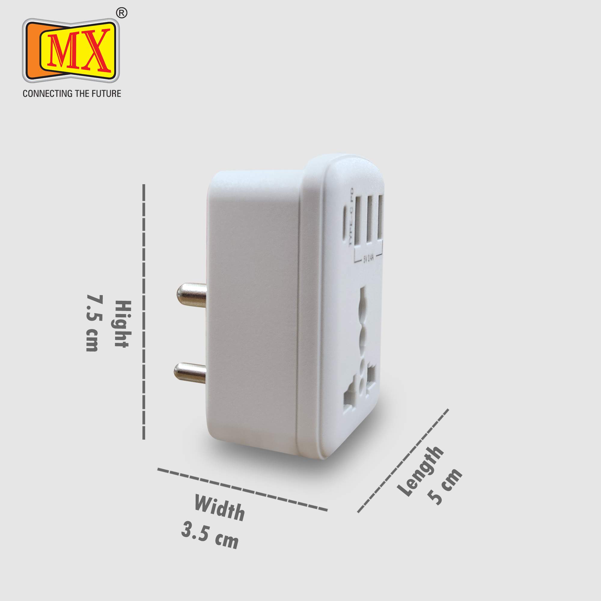 MX USB C Charger Type-C PD (5V/3A) & Triple USB Ports (5V 3.4A Fast  Charging Ports)- 5 in One usb c type adapter - MX MDR TECHNOLOGIES LIMITED