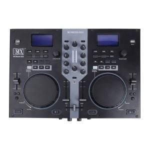 MX DJ controller Media Player with dual USB flash drives and a fully-integrated two-channel mixer