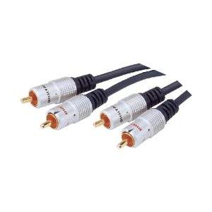 MX 2 RCA Plug to MX 2 RCA Plug Cord (Gold Plated Tips)