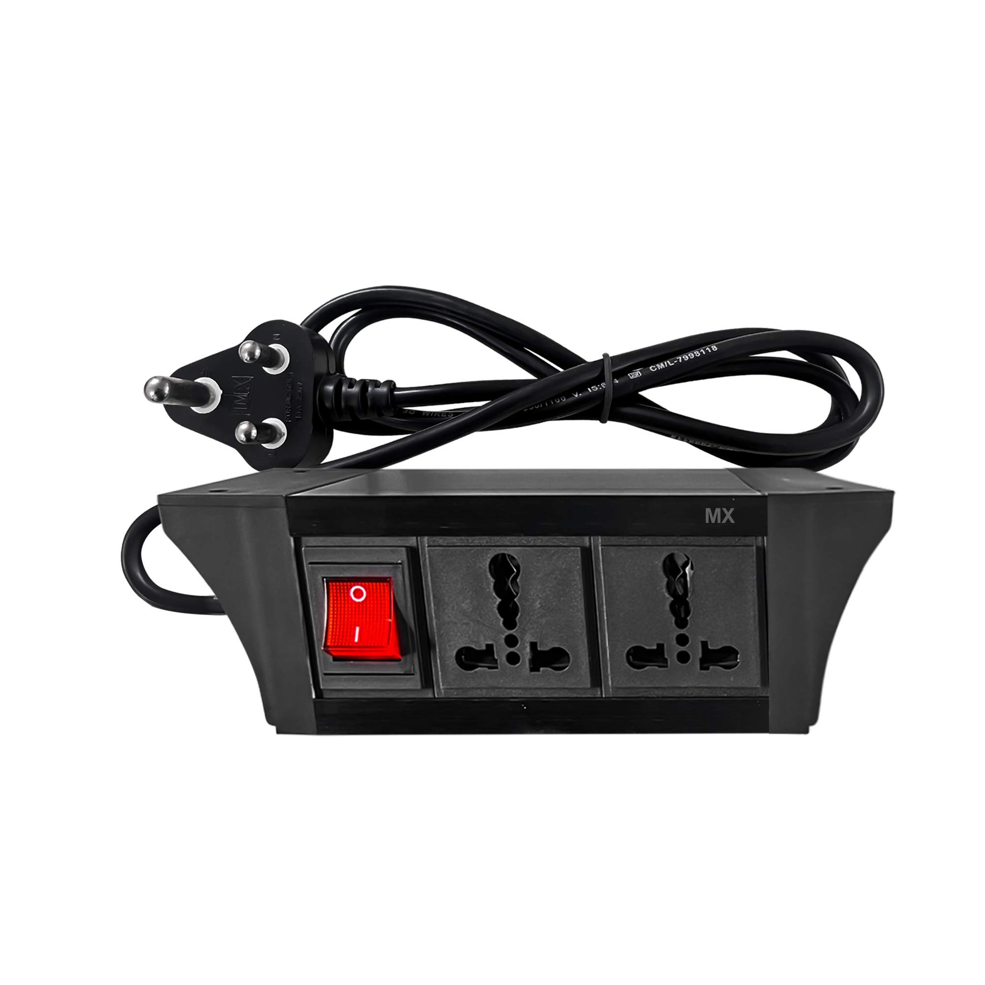 MX PDU Under table 6/16 Amps 2 Universal Socket | 2 USB (2.4 Amp) with ...
