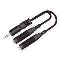 MX EP Stereo Plug 3.5 MM to MX two P-38 stereo 6.35 MM female cord - 0.2 MTR