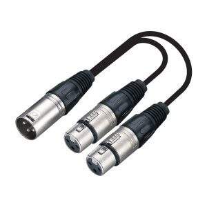 MX 3-Pin Male XLR Microphone / 2 X 3-Pin Female XLR Extension Cable, 1.5 meters (MX-3905)