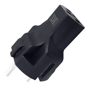 MX European Schuko CEE7/7 Male Plug to IEC320 C13 Connector – Power Plug Adapter (10 AMPS) (MX-4209)