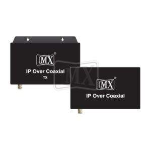 MX IP OVER COAXIAL - NETWORKING TRANSMITTER / RECEIVER 10 / 100 / 1000 MBPS - UP TO 2 KMS.