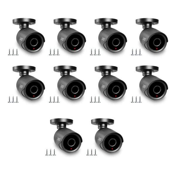 MX Dummy Fake Security Wireless Bullet CCTV Outdoor Camera Flashing Light Black D8 Security Camera (MX Dummy 8) (Pack of 10)