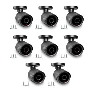 MX Dummy Fake Security Wireless Bullet CCTV Outdoor Camera Flashing Light Black D8 Security Camera (MX Dummy 8) (Pack of 8)