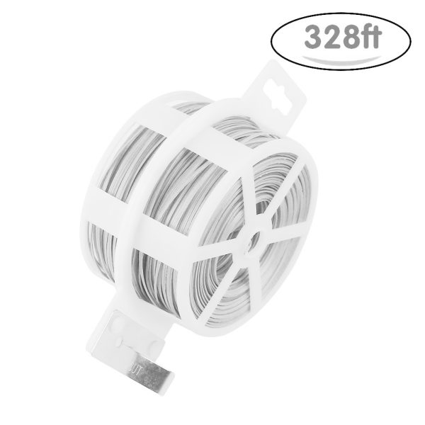 MX Wire Cable Tie Management Organizer Magic Twister 50 Mtr Roll - White