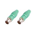 MX Gold plated RF male plug (Pack of 2)