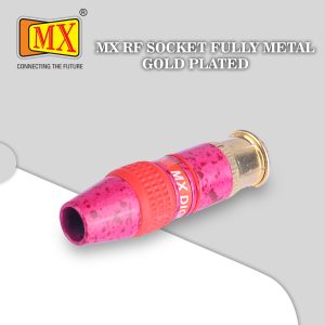 MX RF gold plated metal female socket (Pack of 2)