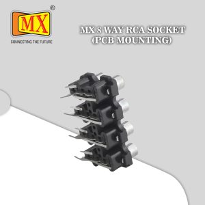 MX 8-Way RCA Female Socket (PCB Mount) (pack of 2)