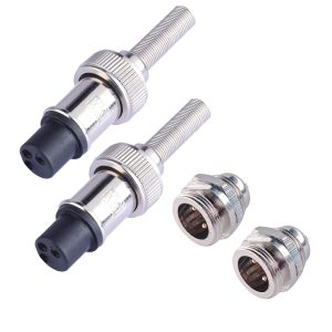 MX 3 Pin Miniature Microphone Connector - Male (Chassis Mount) & Female (Inline i.e. Cable Mount) Pair 191 192 Useful for Voice, Data and Power Application (PACK OF 2 PCS)