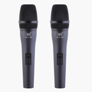 MX Vocal Dynamic Wired Microphone for Vocal & Speech Purposed (MTK-280) (Pack of 2)