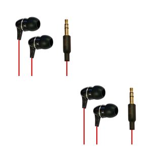 MX Crystal Clear Sound In-Ear Headphones (Pack of 2)