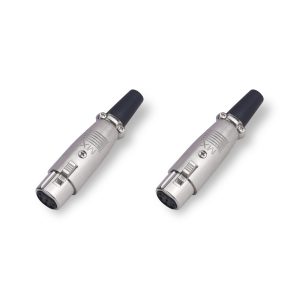 MX 6-Pin Mic Extension Female Connector XLR (Pack of 2)