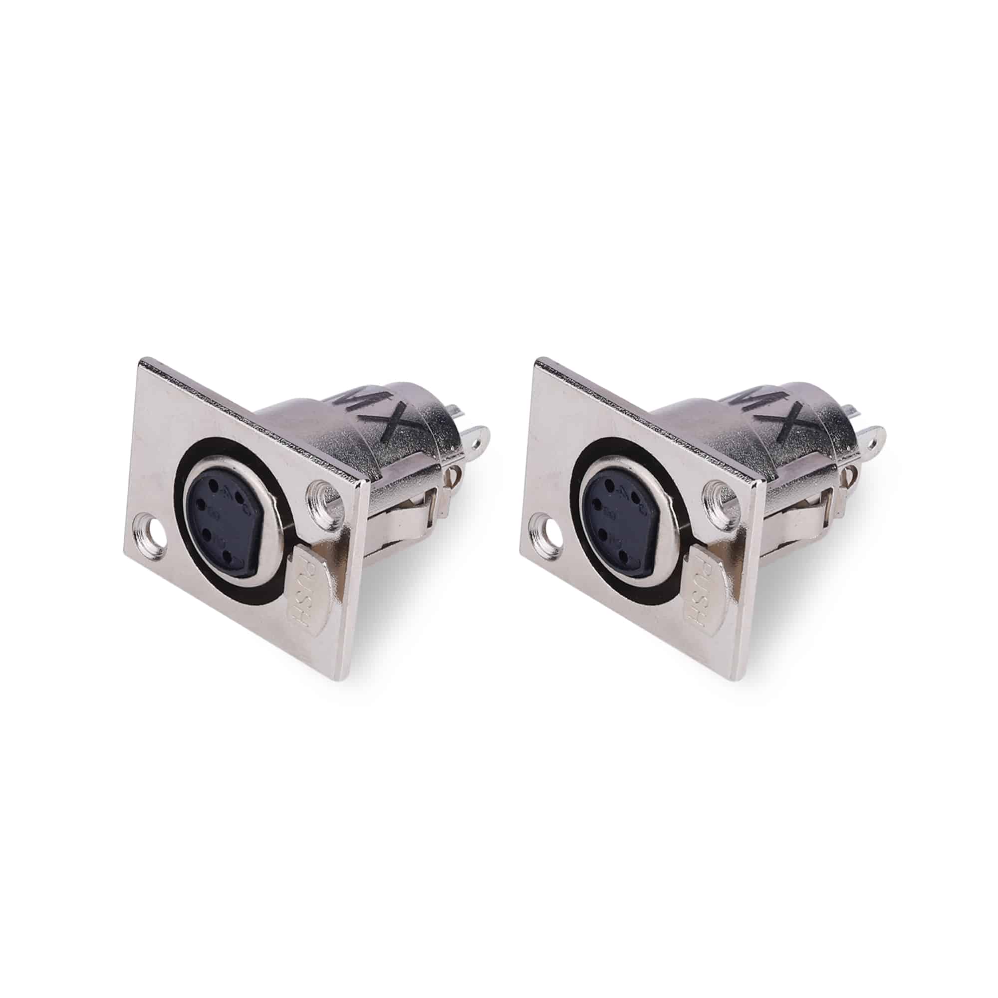MX XLR 5-Pin Female Microphone Connector - Panel Mounting - Pack of 2