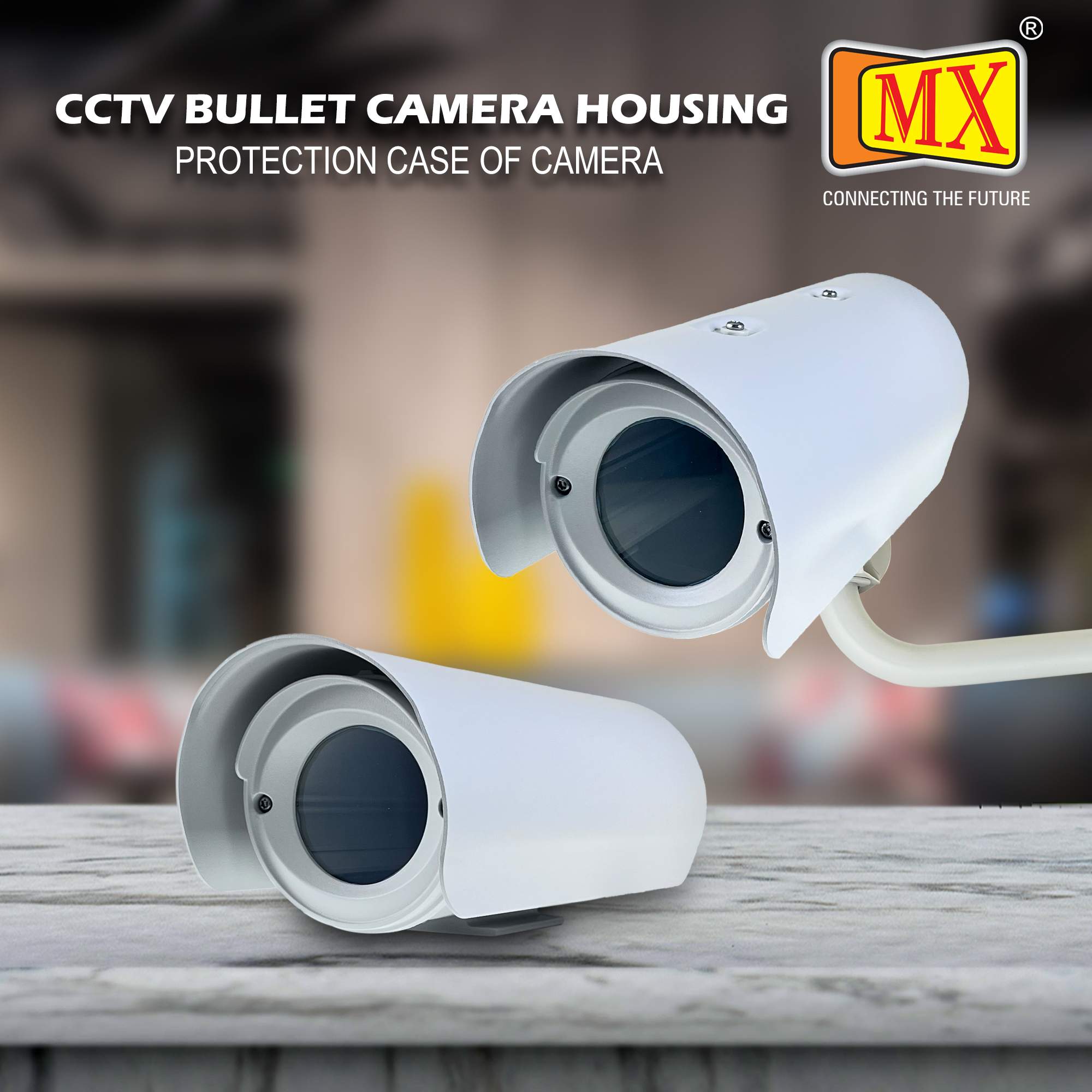 MX IP 66 Side Opening Round Type 287 MM Length With Sunshield- Outdoor Weatherproof Heavy Duty CCTV Security Surveillance Cameras Housing Mount Enclosure Security Camera -Without Bracket - Image 2