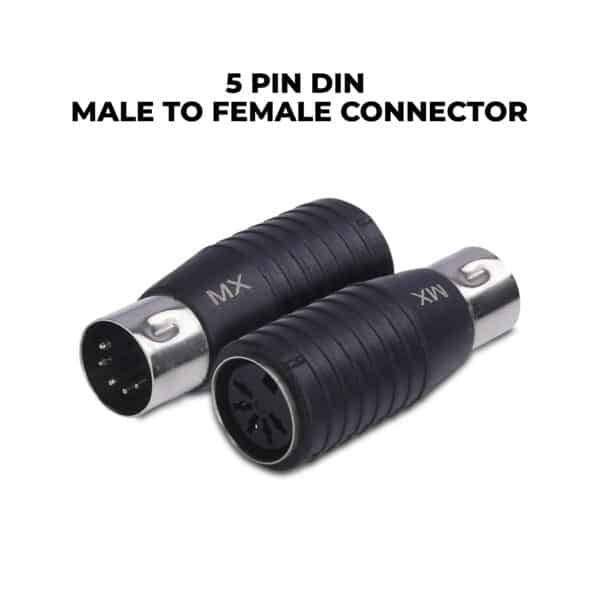 MX 5 PIN DIN male plug to 5 PIN DIN female plug adaptor