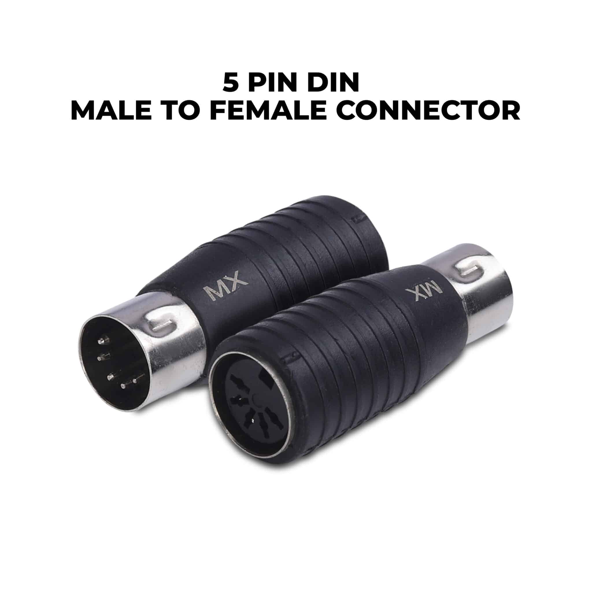 MX 5 PIN DIN male plug to 5 PIN DIN female plug adaptor