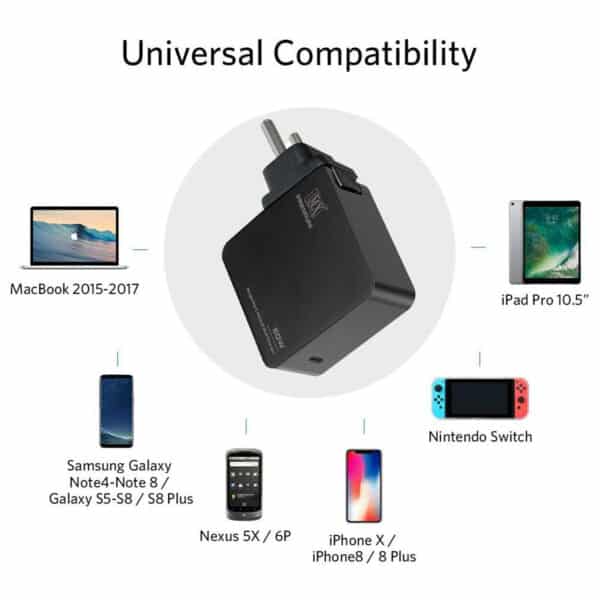 Fast Charger - MX Premium 60W Single Port USB C PD Wall Charger (MXP-5007-60C)