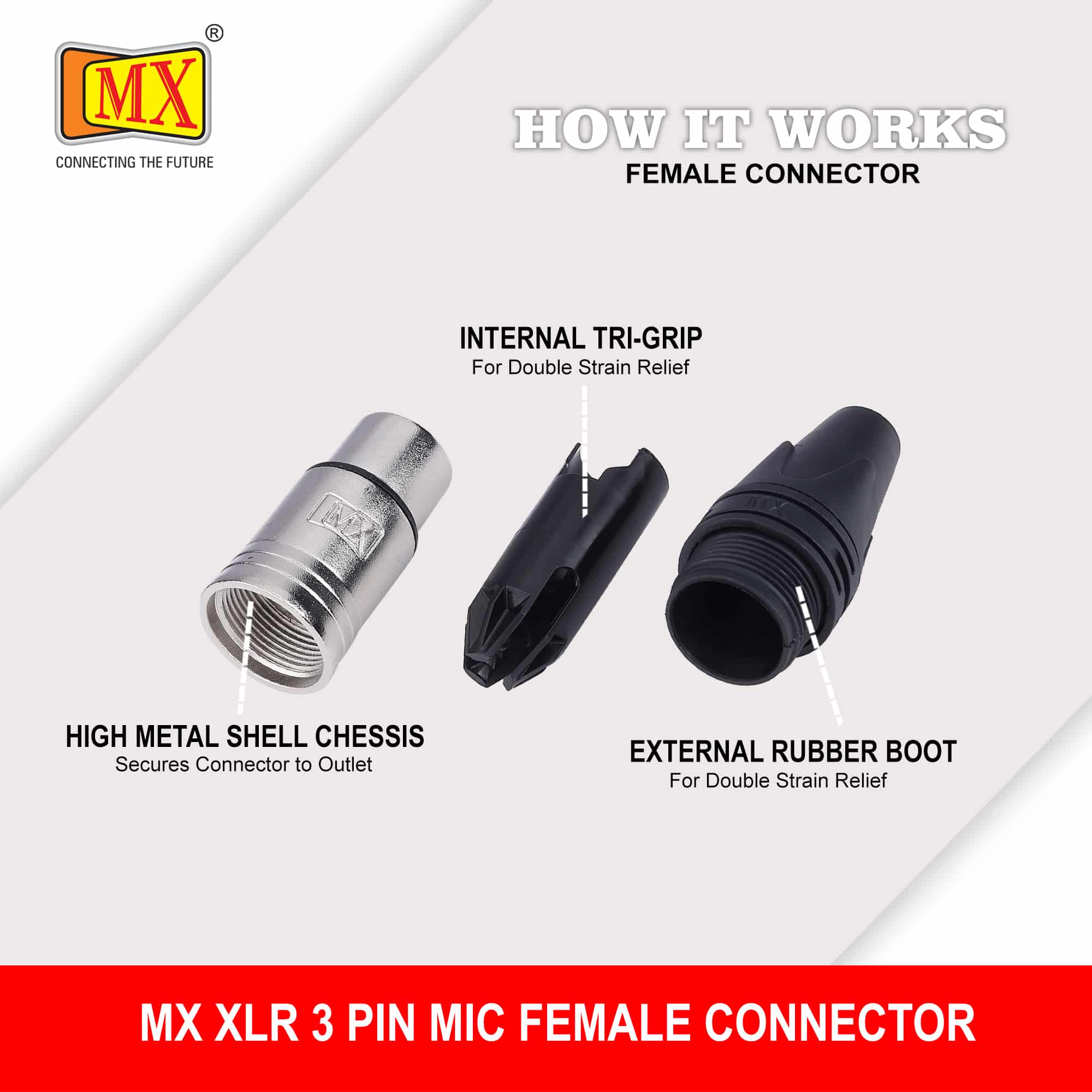 MX 3-Pin Extension Female Connector (Pack of 2) - Image 4