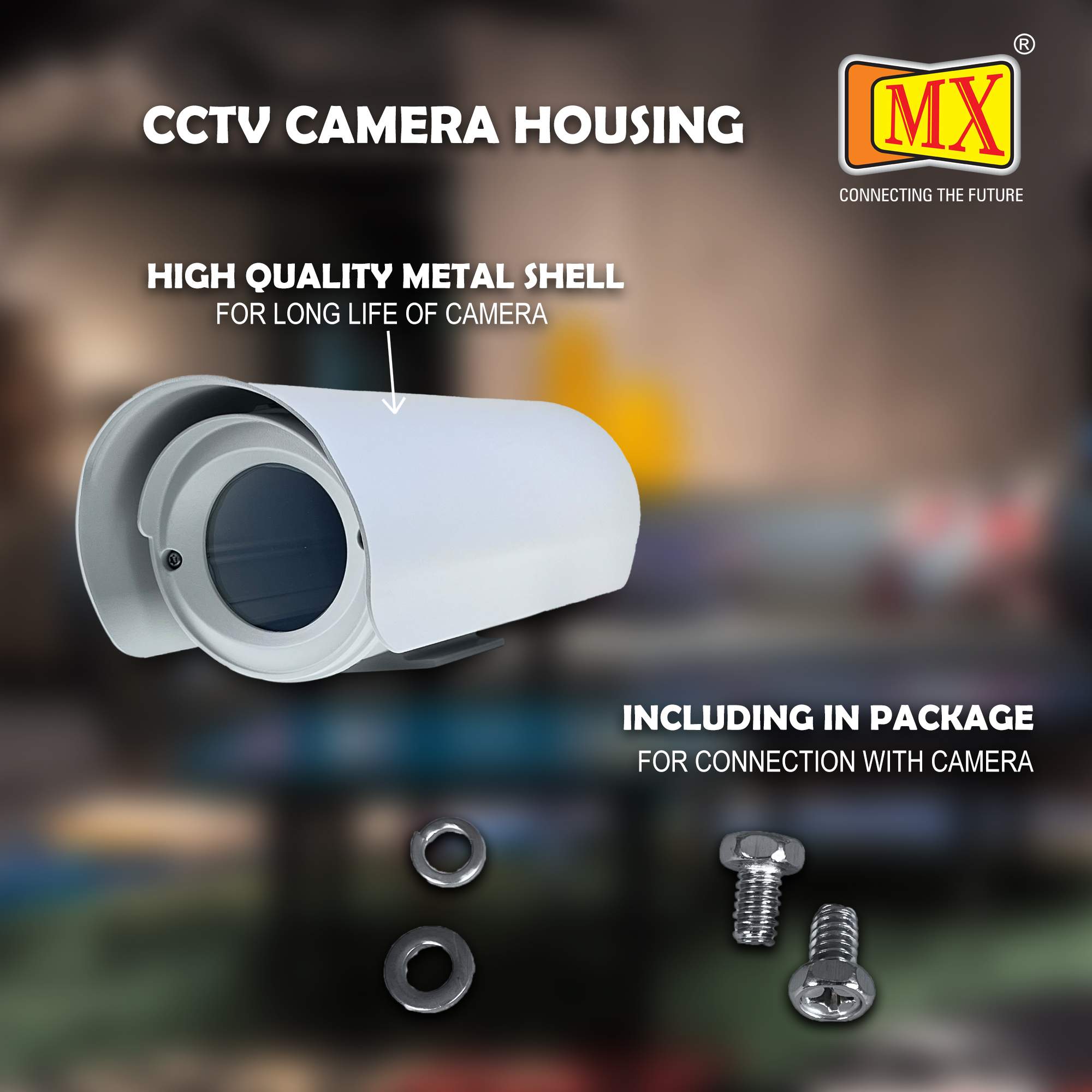 MX IP 66 Side Opening Round Type 287 MM Length With Sunshield- Outdoor Weatherproof Heavy Duty CCTV Security Surveillance Cameras Housing Mount Enclosure Security Camera -Without Bracket - Image 3