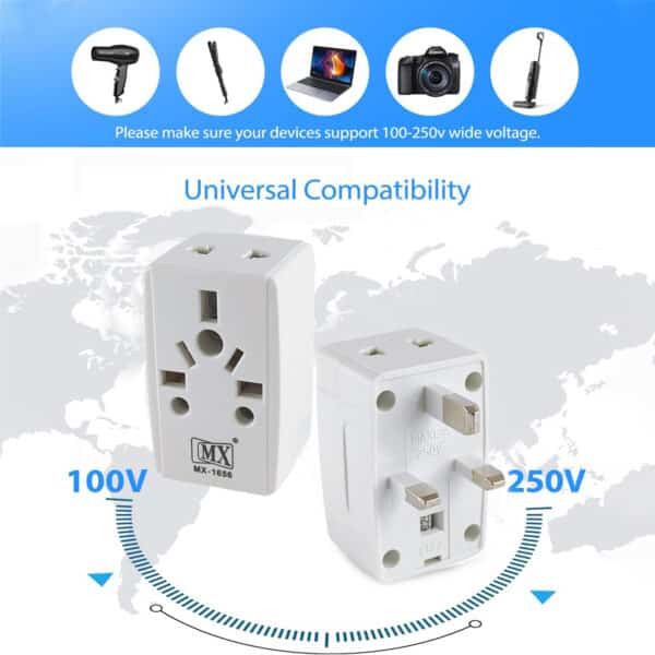 MX 3-Pin Multi-Plug Adapter – 5 Amps