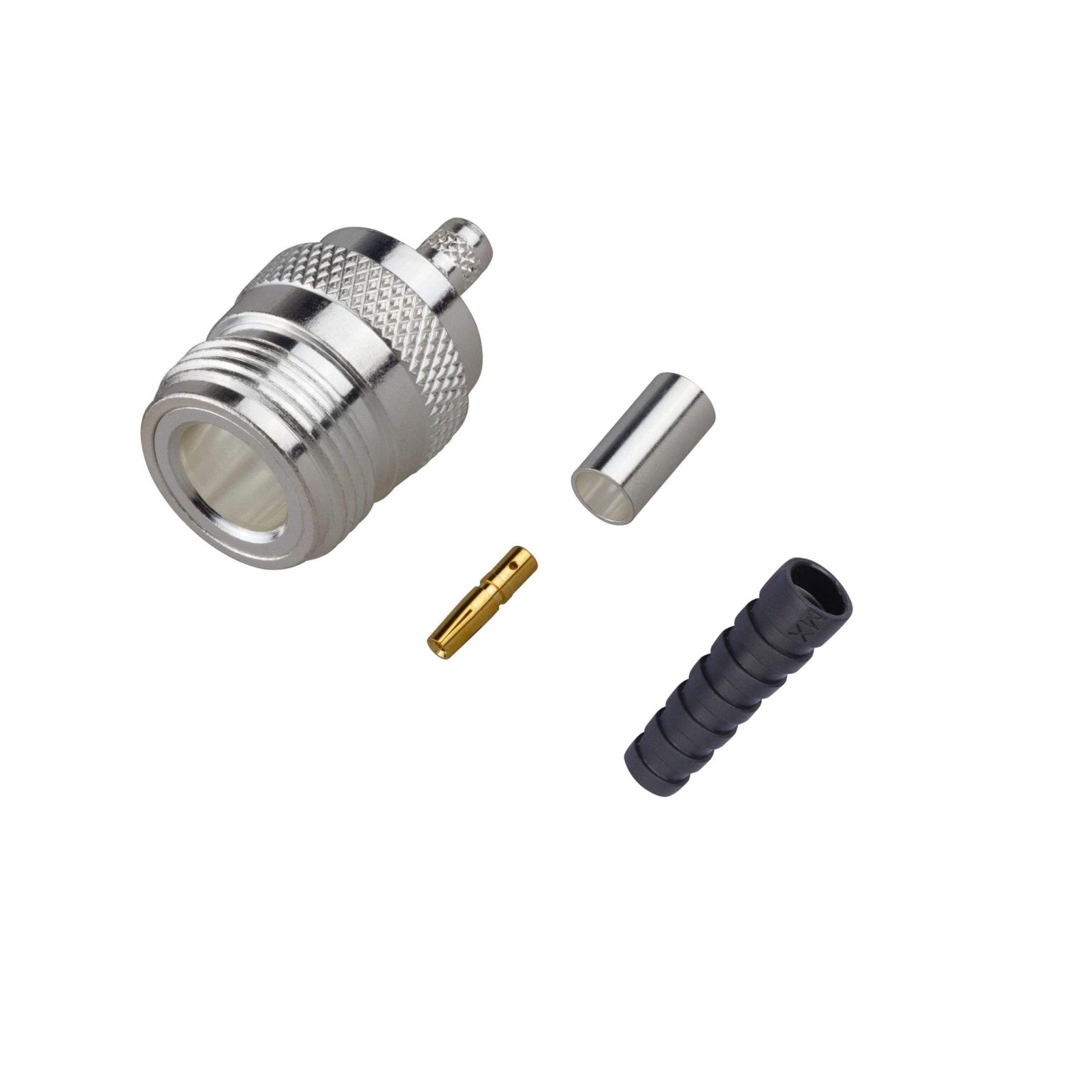 MX 'N' Female Connector Crimping Type For RG-58 Cable With boot - MX ...