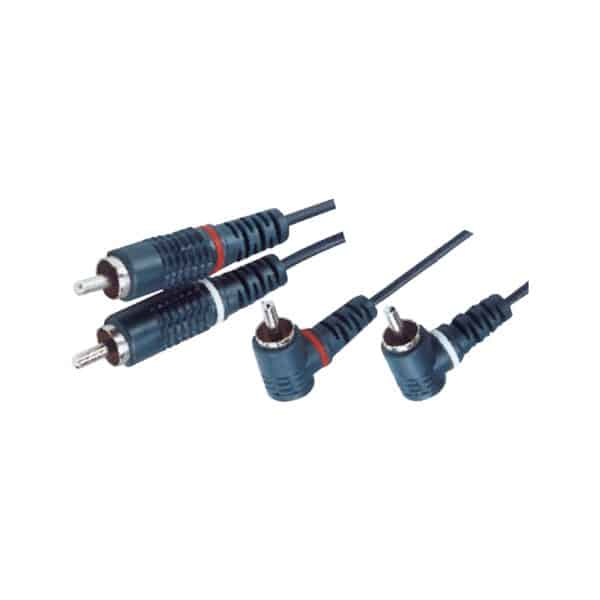 MX 2 RCA PLUG STRAIGHT TO MX 2 RCA PLUG (RIGHT ANGLE) CORD
