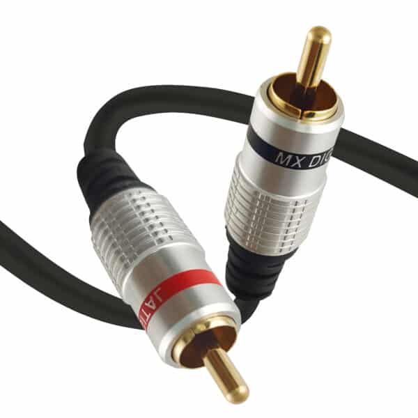 MX RCA PLUG TO MX RCA PLUG CORD (DIGITAL) TIP GOLD PLATED - 10 MTR