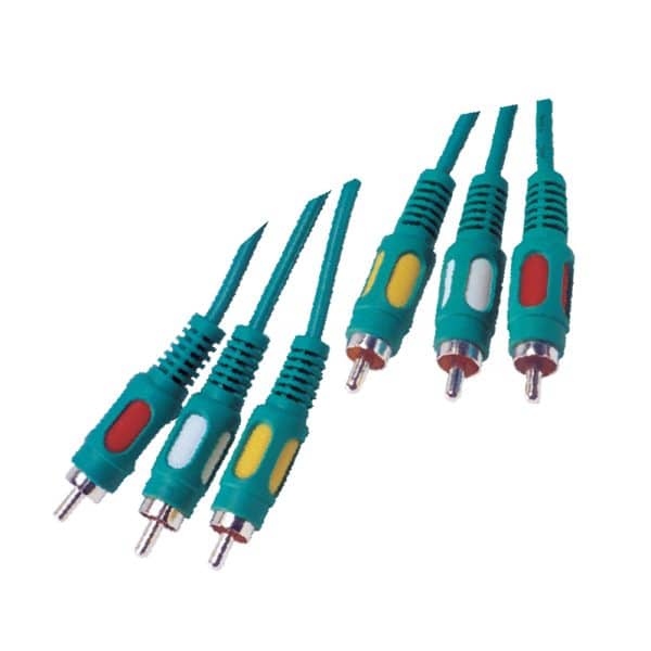 MX 3 RCA PLUG TO MX 3 RCA PLUG CORD (DUAL LINK) GOLD PLATED