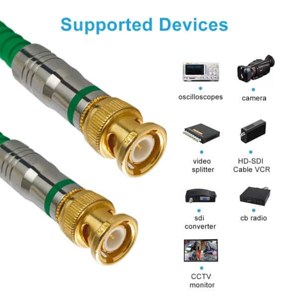 MX BNC Male to Male BNC Cord (OFC Digital & Home Theatre Cable) – 5m
