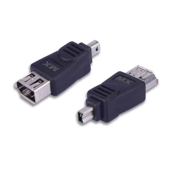 MX FireWire IEEE 1394 6 Pin Female to 4 Pin Male FireWire Adapter