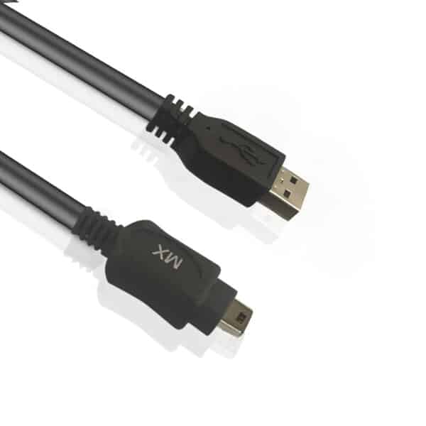 MX FireWire IEEE 1394 4 Pin Male to USB A Male Cord - 3 Meters