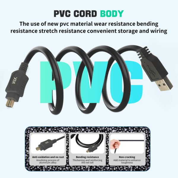 MX FireWire IEEE 1394 4 Pin Male to USB A Male Cord - 5 Meters