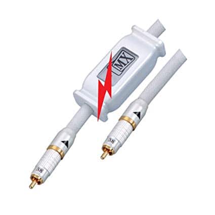 MX RCA PLUG TO MX RCA PLUG CORD DIGITAL HIGH POWER BUILT IN STRONG ELECTRO MAGNETIC SIGNAL (EMI) - 1.5 MTR