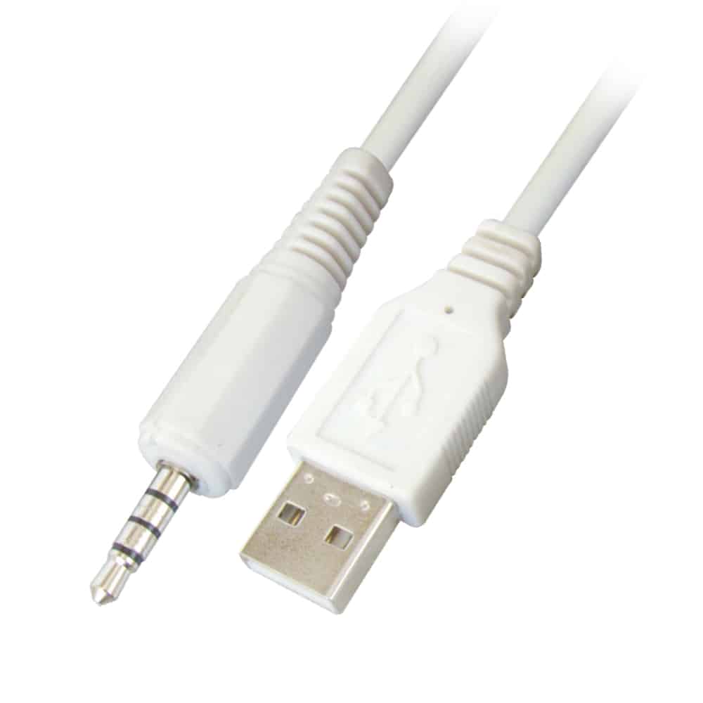 MX 4 Pole EP Stereo Male 3.5mm To USB A Male Cord - 17 Cm