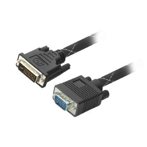 MX DVI-I Male (24+5) to MX VGA-HDDB 15 Pin Male Cord - 1.5 Meters