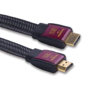 MX HDMI Male to HDMI Male Cord - 1.4 Version - Flat Cable - 3 Meters