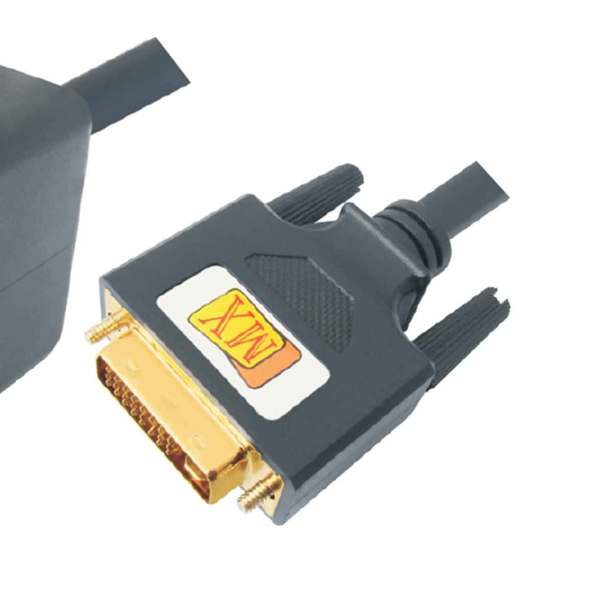 MX DVI 24+1 Pin Male to HDMI Female or DVI Female 24+1 Adapter Cable, Short Length, Gold-Plated Connectors - Image 3