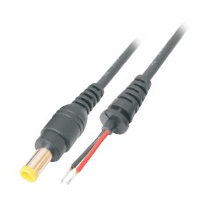 MX DC Plug For Sony Laptop Outer Diameter: 5.0mm, Inner Diameter: 3.3mm, Pin: 1.4mm - 1.2 Mtr Cord.