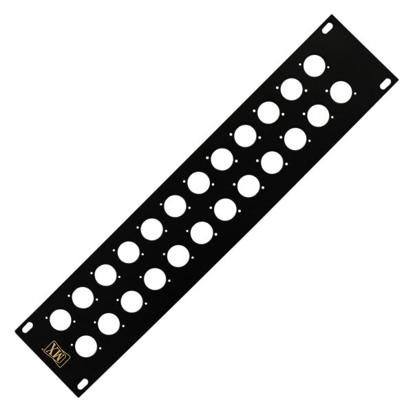 MX Studio Plate 2 x 12 Way - Size 600 x 100mm, Durable and High-Quality Audio Connector Panel